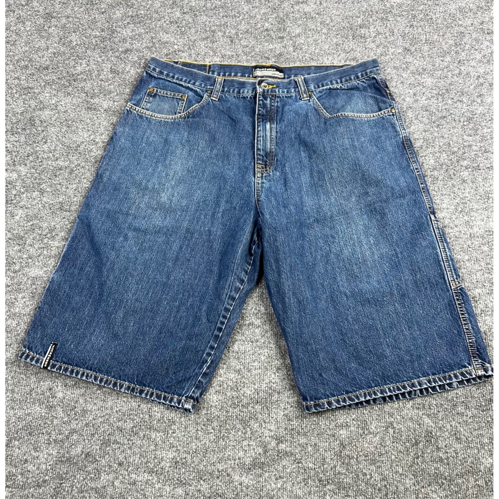 Rocawear Mens 40 Blue Denim Carpenter Shorts Relaxed Fit Y2K Baggy Jorts Vintage